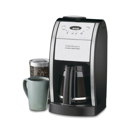 **Cuisinart Automatic Grind & Brew Coffeemaker for Busy Professionals 12-Cup Glass Black**
| **Cuisinart DGB-550BKP1 Gr