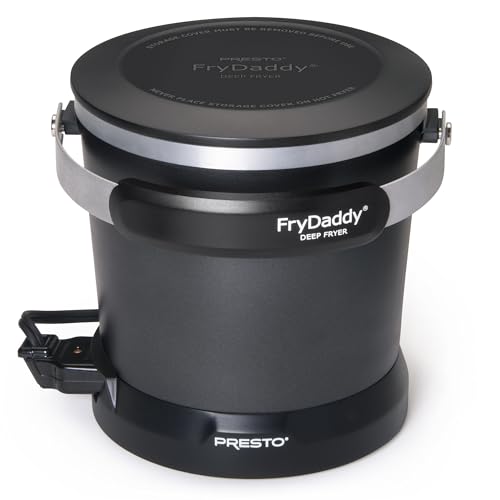 Presto Electric Deep Fryer for Home Use, Black - Quick, Easy & Safe Deep Frying
| Presto FryDaddy Electric Deep Fryer,