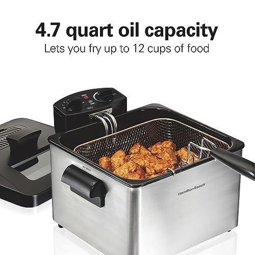 Hamilton Beach Electric Deep Fryer 19 Cups Oil Capacity Temperature Control
| Hamilton Beach |5 Liters Electric Deep Fr