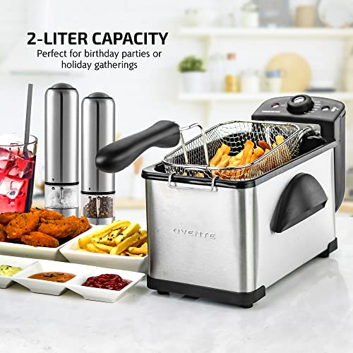 Ovente Electric Deep Fryer 2 Liter Capacity for Health-Conscious Cooks
| Ovente 1500 Watt Electric Deep Fryer with Odor