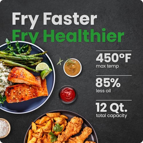 Chefman ExacTemp™ 12 Quart 5-in-1 Air Fryer for Health-Conscious Consumers in the Kitchen  
Chefman ExacTemp™ 12 Quart 5