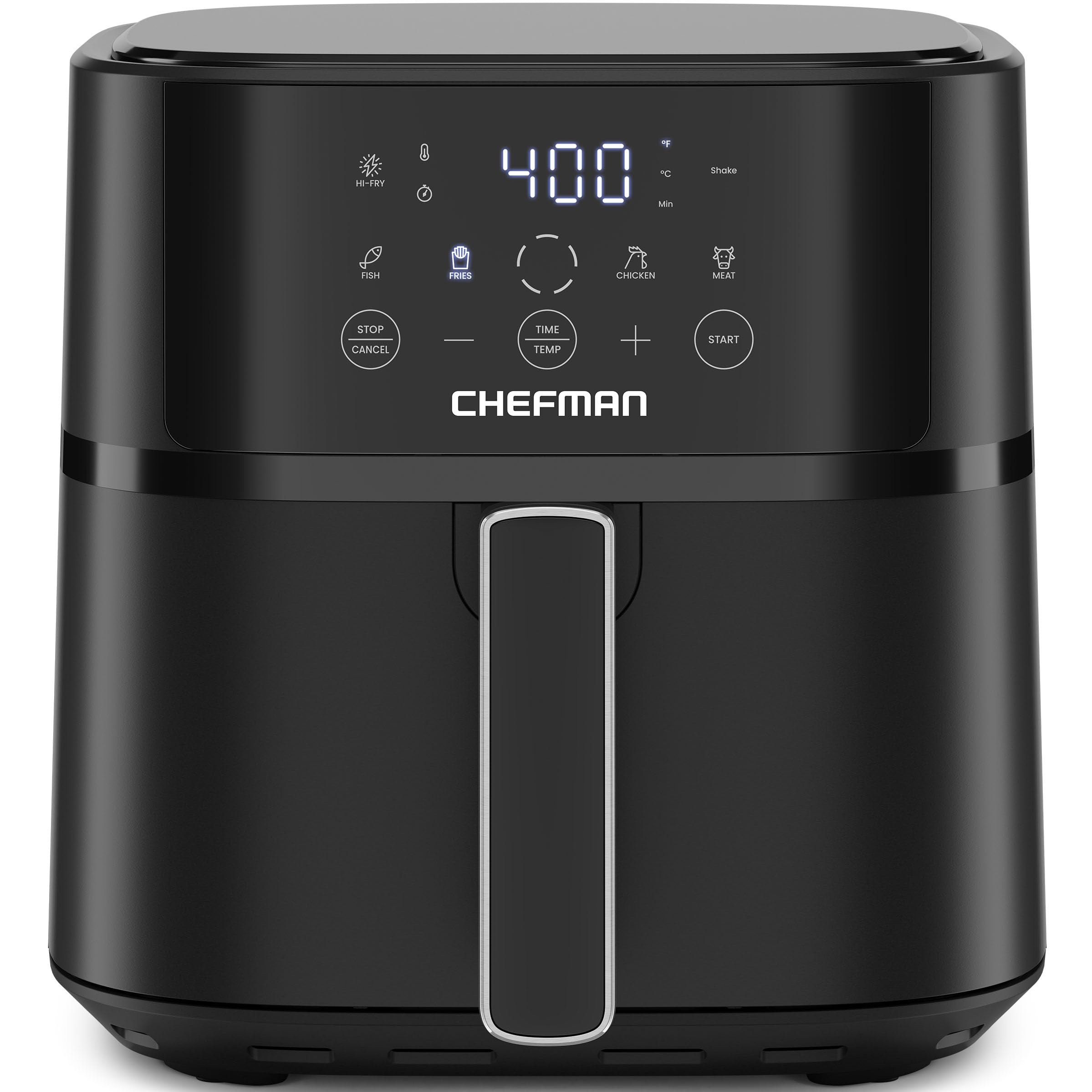Chefman 6 QT Air Fryer - Compact for Quick & Easy Meals, Hi-Fry Technology for Extra Crisp, Touchscreen Controls - Black