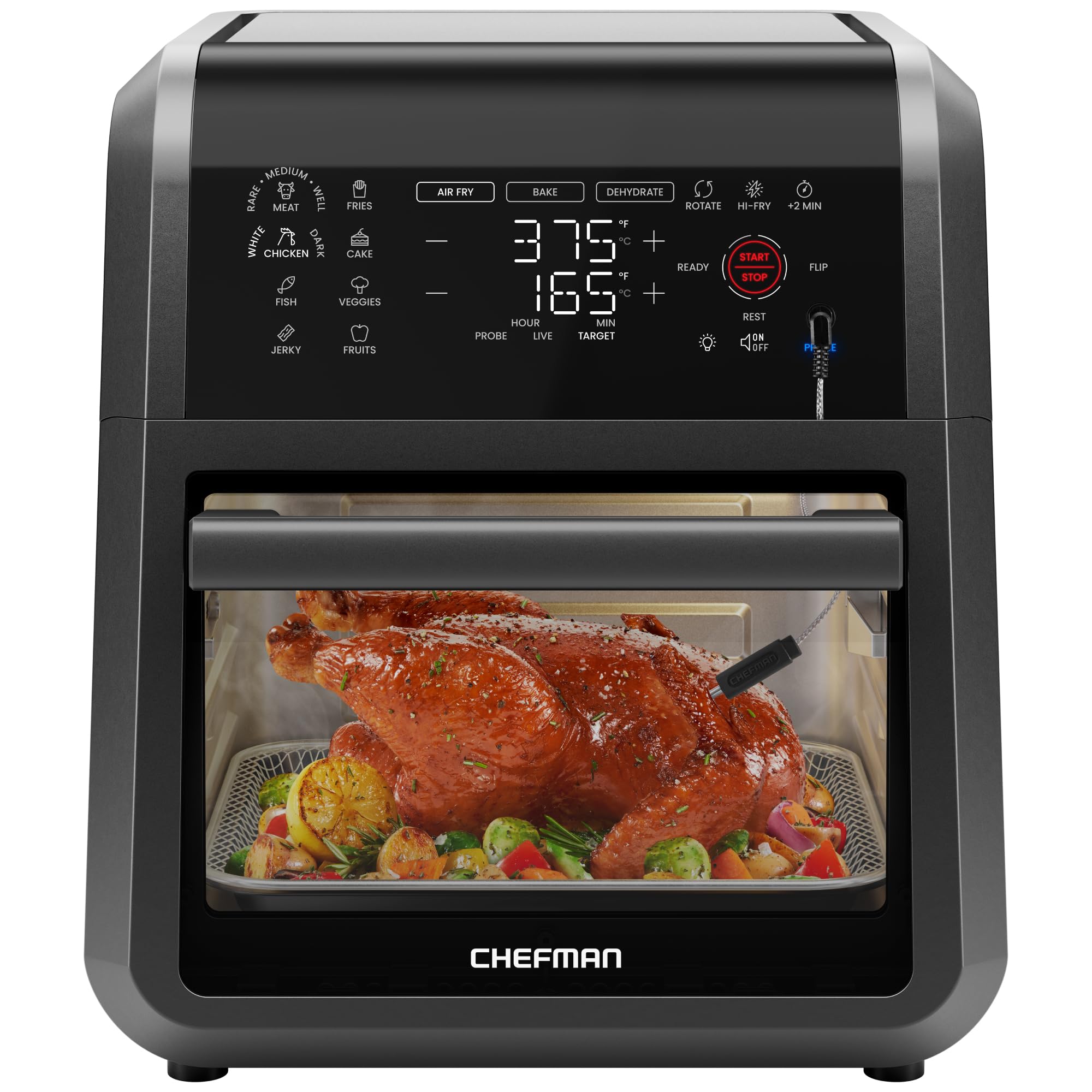 Chefman ExacTemp™ 12 Quart 5-in-1 Air Fryer for Health-Conscious Consumers in the Kitchen  
Chefman ExacTemp™ 12 Quart 5