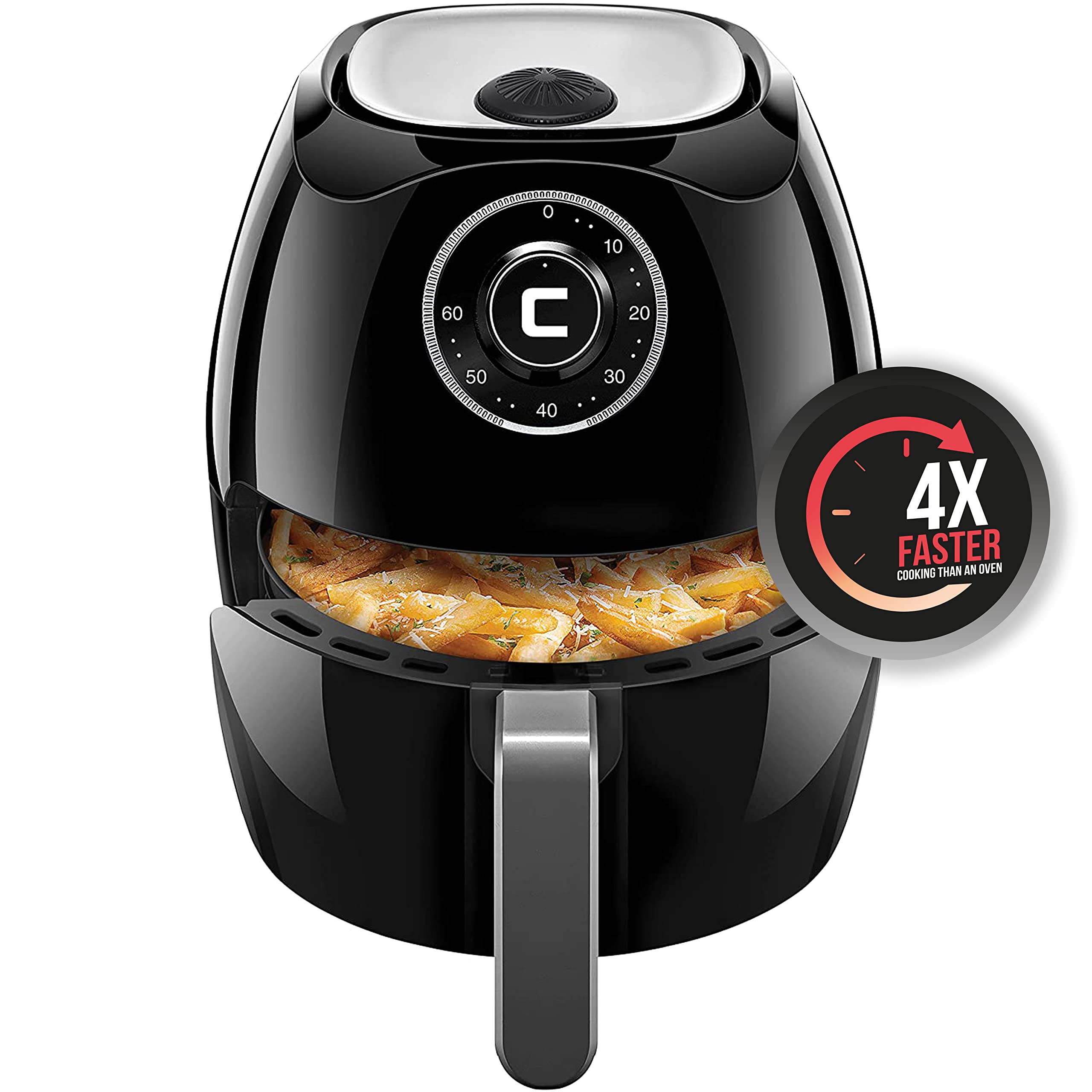 Chefman Oil Free Hot Air Fryer with 60 Minute Timer & Auto Shut Off, X-Large Black  
Chefman 6.5 Quart Air Fryer Oven fo